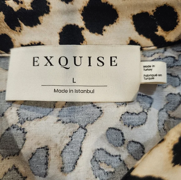 Anthropologie Exquise Tobie Animal Print Maxi Dress Pockets - Picture 9 of 15